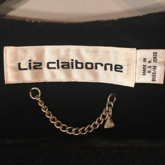 Vintage Union Made Liz Claiborne Wool Black & White Plaid Blazer Jacket Size 10 - Picture 12 of 16